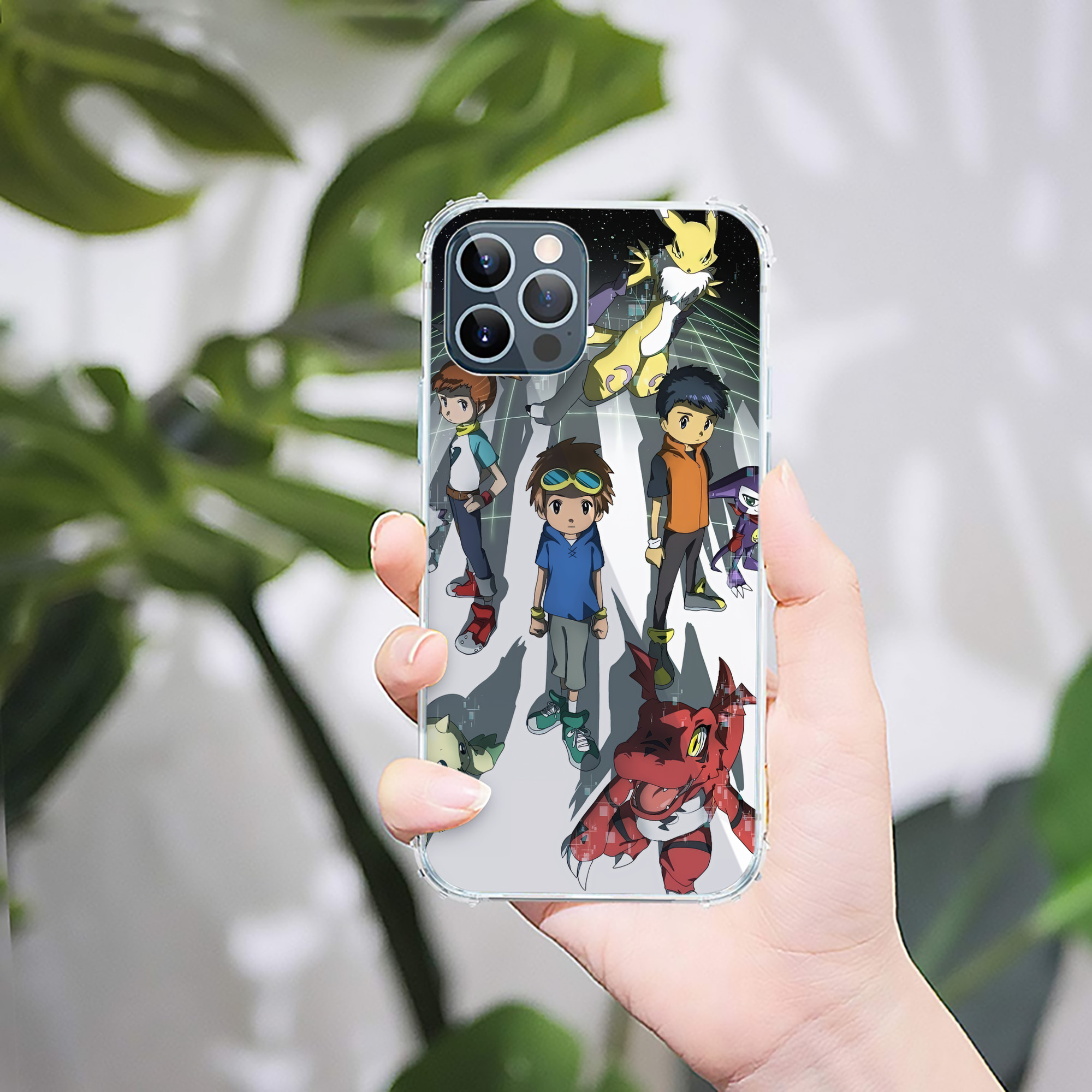 （画像用） Digimon デジタルモンスター/デジモン 【iPhone 12シリーズ対応】透明スマホケース（クリアソフトケース）